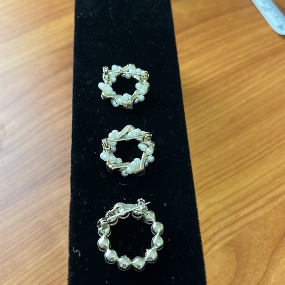 Three beautiful brooches with accents. No marks - Picture 5 of 6